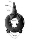 Cut Away View of Grinder Dog Parts, Replacement Parts for Cam Action Grinder Dogs